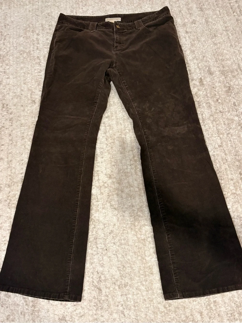 Michael Kors Women’s Dark Brown Corduroy Jeans - Classic Fit size 10